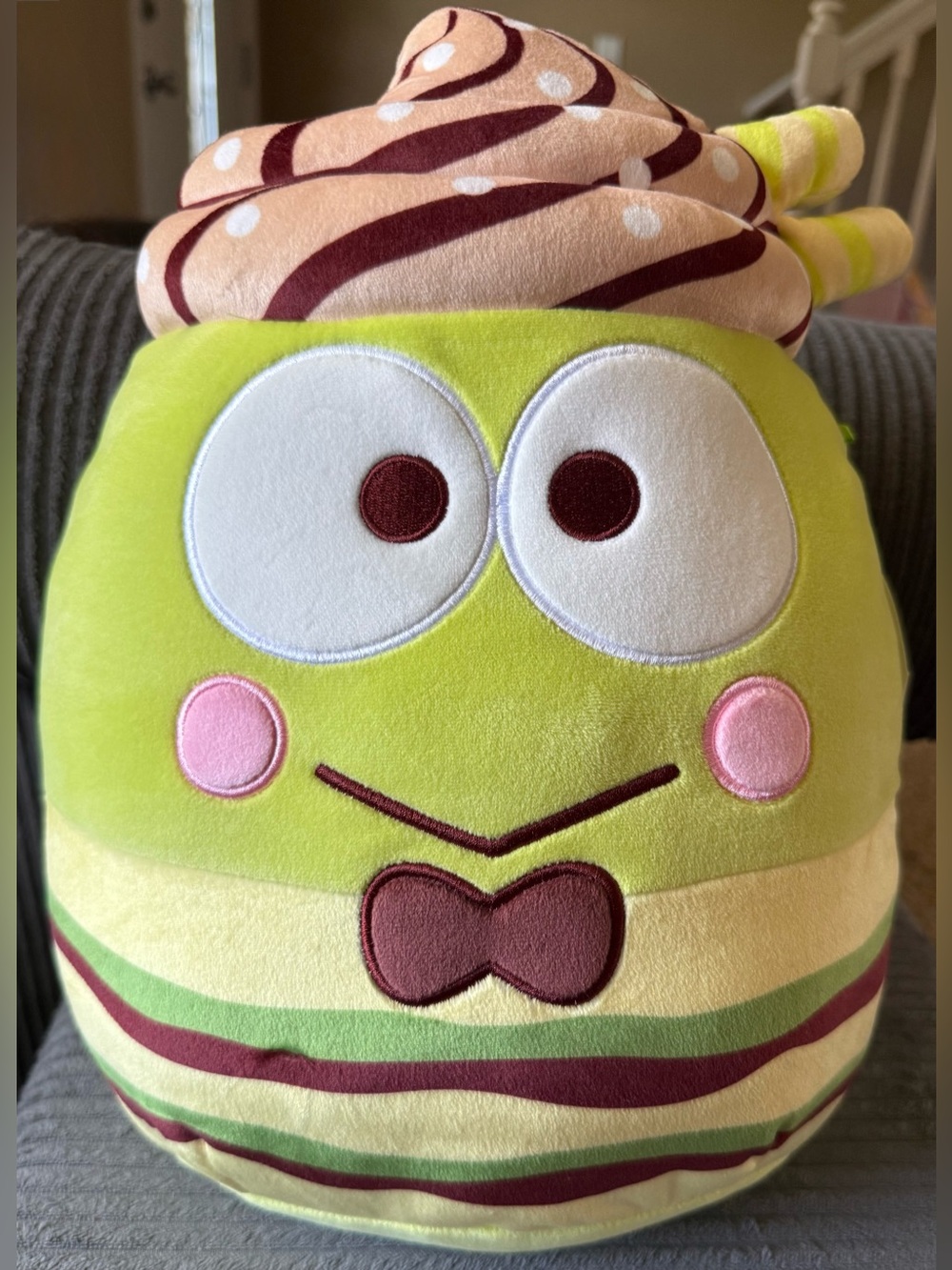 Squishmallows Hello Kitty Keroppi Frog Plush Animal Toy Stuffed